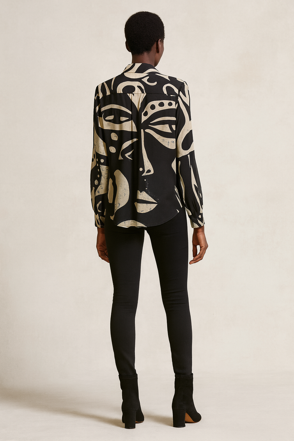 Ewà Black & White Organza Top