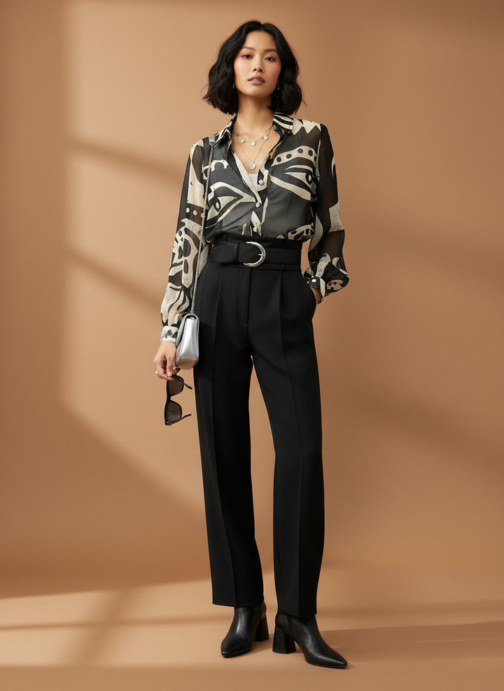 The Àṣẹ Mirage Chiffon Blouse