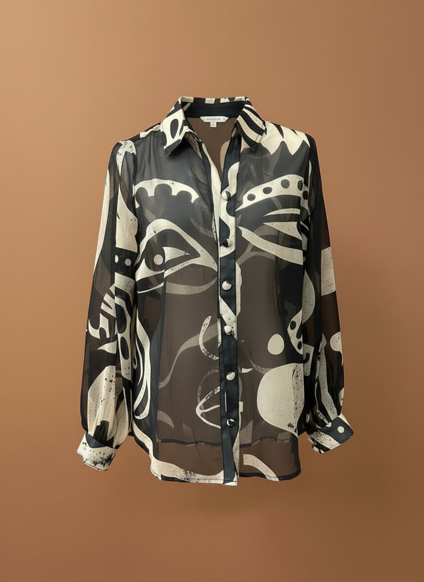 The Àṣẹ Mirage Chiffon Blouse